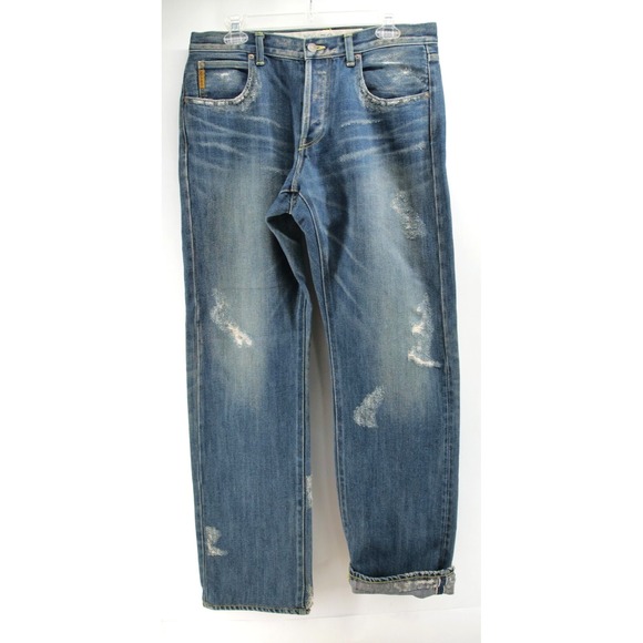 KOHZO Denim‎ Selvedge Jeans Men's W34/L34 distressed Stone Wash K04-B